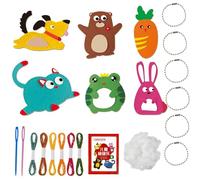 Sewing Kit, My First Sewing Kit, Cute Animal Felt Sewing Sew DIY Felt Craft Kits Birthday Gift, Sewing Toys for Beginner Learn to Sew