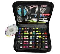 Sewing Kit Sewing Box, 129 Pieces Portable Mini Sewing Accessories, Sewing Kit for Adults with Sewing Needles Sewing Thread Sewing Scissors, Measure Tape