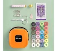 Sewing Kit Sewing Kit, Sewing Accessories, Friendly for Beginner and Professional for Worker, Suitable for Travel, Home, School and DIY Gift Sewing Tool Set(Orange)