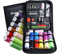 Sewing Kit, Zipper Portable Mini Sewing Kits for Adults, Kids, Traveler, Beginner, Emergency, Family Repair, Sewing Supplies with 12 Color Thread, Scissors, Needles, Tape Measure and Other Accessories