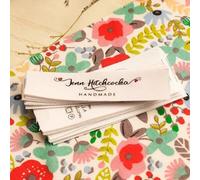 Sewing Labels for Handmade Items Personalized Organic Cotton Twill Ribbon Name Label Custom Logo Tag Personalized Gift for Clothing Knit Crochet Sew Quilt School Wedding Needlework (100pcs)