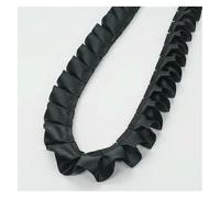Sewing lace Edging， Ruffled Pleated Lace Trim,5Yard 2.5CM Wide Ribbon Fold DIY Garment Accessories(Black,20Yard)