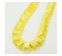 Sewing lace Edging， Ruffled Pleated Lace Trim,5Yard 2.5CM Wide Ribbon Fold DIY Garment Accessories(Light Yellow,5Yard)