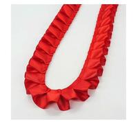 Sewing lace Edging， Ruffled Pleated Lace Trim,5Yard 2.5CM Wide Ribbon Fold DIY Garment Accessories(Red,20Yard)