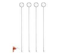 Sewing Loop Turner Hook,4 PCS Long Loop Turner Tool with Latch Sewing Tool Loop Turner Hook for Fabric Belts Strips DIY Knitting Accessories