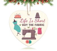 Sewing Lovers Gift for Women Mom Grandma Sewing Machine Ornament for Christmas Tree Quilting Gifts for Quilters Tailors Sewers Birthday Gift for Quilter Christmas Tree Wooden Decorations