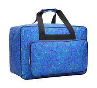 Sewing Machine Bag Large Capacity Blue Sewing Machine Case with Handle Zippered Nylon Multi-Purpose Carrying Case for Boarding School, Travel &&
