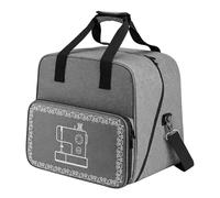 Sewing Machine Bag - Portable Storage Bag, Multiple Organiser Pockets, Durable Sewing Machine Case, Travel, Carry and Storage, Waterproof Protective Trolley with Zip Compartments, Dark purple, see