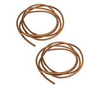 Sewing Machine Belt 2Pcs Cowhide Household, Length 72in, Red and Brown - Durable Leather Material, Easy Hook Foot Pedal Assembly, Compatible with Older Models (Brown)