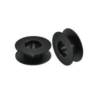 Sewing machine bobbins 10/20/50pcs Plastic Empty Thread Spools Wire Weaving Bobbin Chain Tape for Sewing Embroidery(2.8 In Black 20pcs)