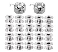 Sewing Machine Bobbins- 20-Piece Bobbin Case, Sewing Machine Attachments,Stainless Steel Sewings Spools,Bobbins Spool | for Designers Professionals Beginners Men Women Grandma Mom Wife