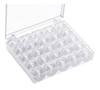 Sewing Machine Bobbins,Plastic Bobbins for Sewing Machine Universal Clear Bobbins with Bobbin Case Sewing Machine Accessories (25 PCS, Transparent)