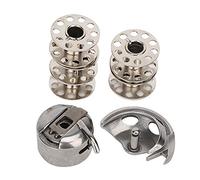 Sewing Machine Bobbins, Universal Empty Metal Bobbins + Bobbin Case + Shuttle Hook Metal Bobbins for Old Style Household Sewing Machine