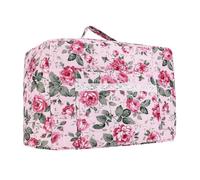 Sewing Machine Case - Bohemian Floral Pattern Serger Cover | Polyester Protection Carrier with Handles, Rustic Travel Tote for Home Workshop, Studio, Office, and Indoor Storage