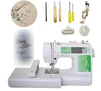 Sewing Machine, Computerized Embroidery Machine with 72 Designs, 100 x 235 mm Area, Intelligent with LED Screen, Suitable for All Fabrics