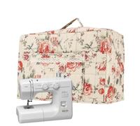 Sewing Machine Dust Cover Boho Floral Print Cover Carrier for Serger