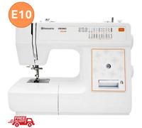 Sewing Machine Electric Portable Foot Pedal Home Beginners 21 Stitches Husqvarna E10