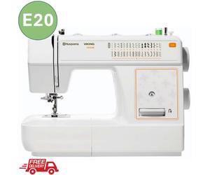 Sewing Machine Electric Portable Pedal Home Beginners 32 Stitches Husqvarna E20