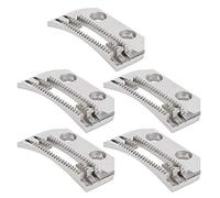 Sewing Machine Feed Teeth, 5pcs Universal Double Row Needle Plate with Fine E-Shaped Teeth for Consew Juki Singer Industrial Machines Replacement Parts