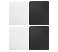 Sewing Machine Foot Pedal Mat Non Slip Rubber Pad Noise Reduction 4pcs Set for Home Sewing Piano Floors White Black 23x19cm