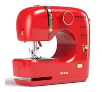 Sewing Machine for Beginners with 16 Stitches, Twin Needle, Reverse Sewing, Foot Pedal, Electric Manual Drive Speed Control Basic Sewing Kit for Home DIY, Fabric Repair