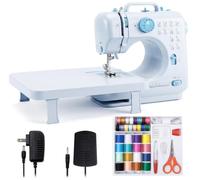 Sewing Machine for Beginners with Sewing Table and Foot Pedal Mini Small Portable FHSM-505 Sewing Machines UK Stitching Machine for Adults and Kids Aged 8-12 Children Hemming Tool Kit Accessories