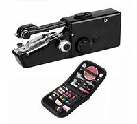 Sewing Machine - Handheld Sewing Machine, Portable Stitching Machine for Beginners, Mini Electric Sewing Amachine with Accessories Kit, for Home Travel, for Clothing, Pet Clothes, DIY (Black)