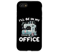 Sewing Machine Ill Be In My Office Funny Tailor Women Men Case for iPhone SE (2020) / 7/8