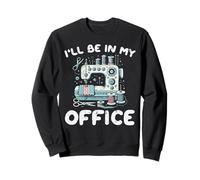 Sewing Machine Ill Be In My Office Funny Tailor Women Men Sweatshirt