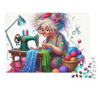 Sewing Machine Jigsaw Puzzle for Adults 1000 Piece Puzzle Game Elderly Woman Relaxing Gift Home Décor 70x50cm/1000pcs