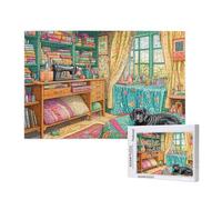 Sewing Machine Jigsaw Puzzles for Adults 3000 Dog Puzzles for Adults Wooden, Funny/Difficult/Impossible/Challenging Decompression Games, As a Birthday for Women and Men ML-386