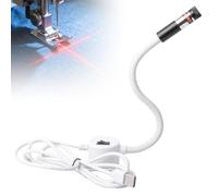 Sewing Machine Laser Guide Light, Magnetic Positioning Quilting Light, Magnetic Base Adjustable Projection Quilting Light (Dot/Line/Cross) USB Powered for Sewing/Quilting (Cross Red Light)
