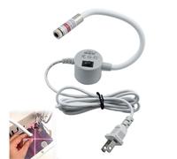 Sewing Machine Light,Adjustable Red Dot/Straight Line/Crosshair Projection Quilting Light,Adsorbable 360° Rotating Gooseneck USB Precision Alignment Positioning Tool for Embroidery Patchwork(A)
