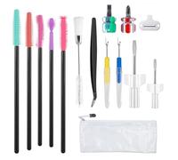 Sewing Machine Maintenance Kit | Double Head Brush - Sewing Machine Brush with Storage Bag - for Repairing, Quilting, Hemming, Craft Room, Sewing Room, Workshop, Desk, Drawer