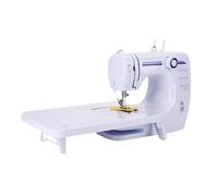 Sewing Machine Mini Manual Portable Assistant Household Knitting Electrical DC Power With Pedal Night Light Double Needle(Machine and table)