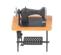 Sewing Machine Miniature - Classic Table Décor, Mini Artistic Home Furnishing, Elegant Handmade Scene Piece | Premium Antique Style Sculpture For Dining Room Library Showcase