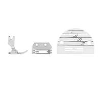 Sewing Machine Needle Plate, Sewing Straight Stitch Needle Plate Presser Foot with Teeth 3PCS Sewing Machine Presser Foot E20 Needle Plate 351 Presser Foot Kit for Industrail