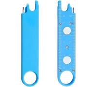 Sewing Machine Needle Threader, 3-in-1 Quick Threading Device for Clothing Repair and Quilting, Hand Sewing Tools with Ruler and Magnifier, Compact Design Measuring 13.2 by 2.6 cm