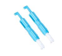 Sewing Machine Needle Threaders, 2 Sewing Needle Inserter Automatic Needle Threader Needle Threading Quick Sewing Threader Needle Threading Tool for Sewing Machine Auto Threader Needle Changer Blue