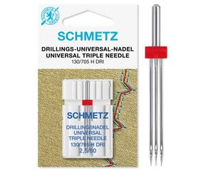 Sewing Machine Needles Schmetz: Triple, Size 2.5/80, Single Packet