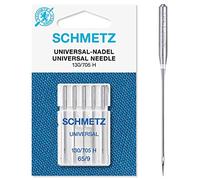 Sewing Machine Needles Schmetz - Universal (Regular), Size: 65/9, 3 Packs for The Price of 2! Includes Large Schmetz Needle Threader