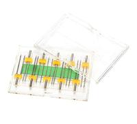 Sewing Machine Needles, Twin Needles Twin Needle with Plastic Box 10Pcs Twin Needles Multiple Models Double Pins for Household Sewing Machine