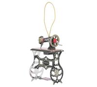 Sewing Machine Ornament Vintage Black Sewing Machine Metal Decorative Hanging Ornament for Christmas Tree Sewing Machine, Vintage Sewing Machine Christmas Ornament