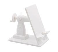 Sewing Machine Phone Holder, Portable, White | Retro sewing machine design, hands-free viewing, compact desk stand, PLA build, fits smartphones
