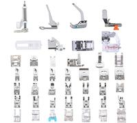 Sewing Machine Presser Feet Set 42 Pcs for Brother, Babylock, Singer, Janome, Elna, Toyota, New Home, Simplicity, Necchi, Kenmore, and Most of Low Shank Sewing Machines