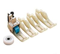 Sewing Machine Presser Foot, Industrial Roller Foot, PTFE Non-Stick Foot | Industrial Roller Foot, PTFE Attachment, 2Mm Wide Seam Guide For Leather Vinyl Canvas, Non-Stick Fabric Feed Accessory