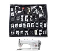 Sewing Machine Presser Foot Set - 32X Presser Foot Kit | Multifunctional Professional Precision Accessory for Low Shank Machines, Quilting, Craft & Craft Projects