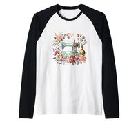 Sewing Machine Quilting Raglan Baseball Tee