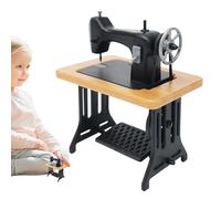 Sewing Machine Scene Model, 1:24 Scale Doll World Furnishings, Pretend Play Sewing Table Decor Props for Living Room, Study, Bedroom & Dorm