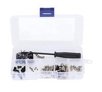 Sewing Machine Screw Kit, Multiple Types Needle Plate Screws with Storage Box Shuttle Shrapnel Needle Plate Fixing Sewing Machine Accessories for Repairing